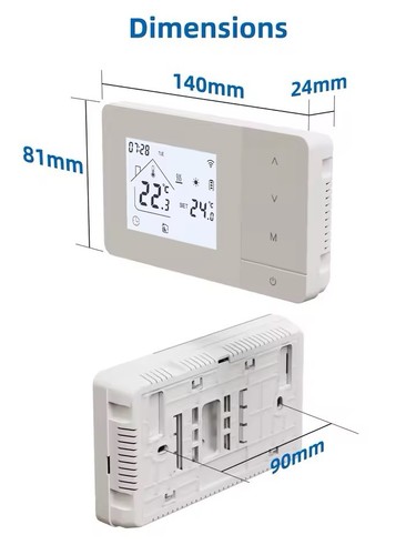 Termostato smart wifi tuya per - smart,