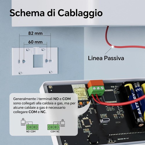 Termostato a batteria - wi-fi,
